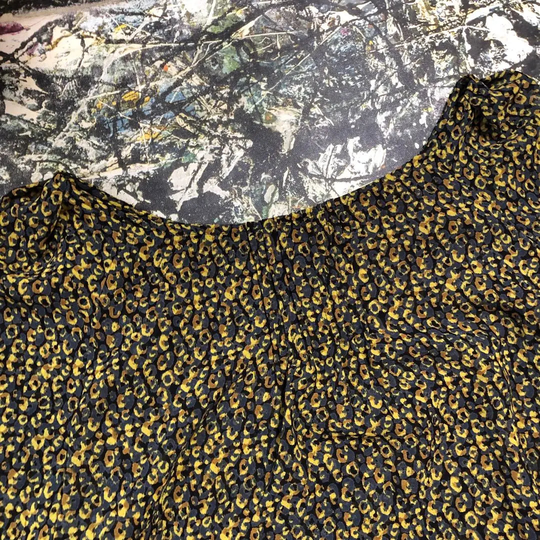 [Good condition] Alluaville-leopard sheer dress size M