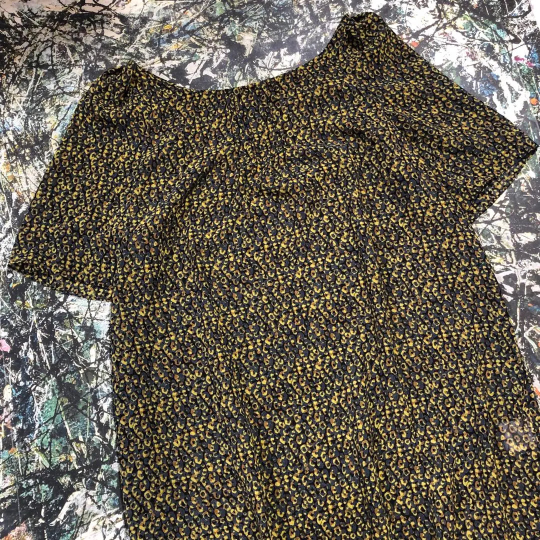 [Good condition] Alluaville-leopard sheer dress size M