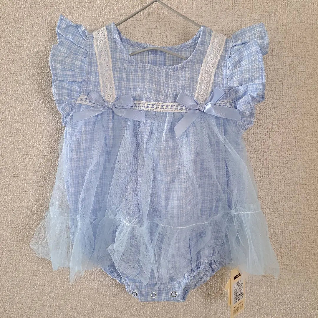 80 Ribbon Tutu Romper Blue Girls Fluffy Tulle Fabric 2