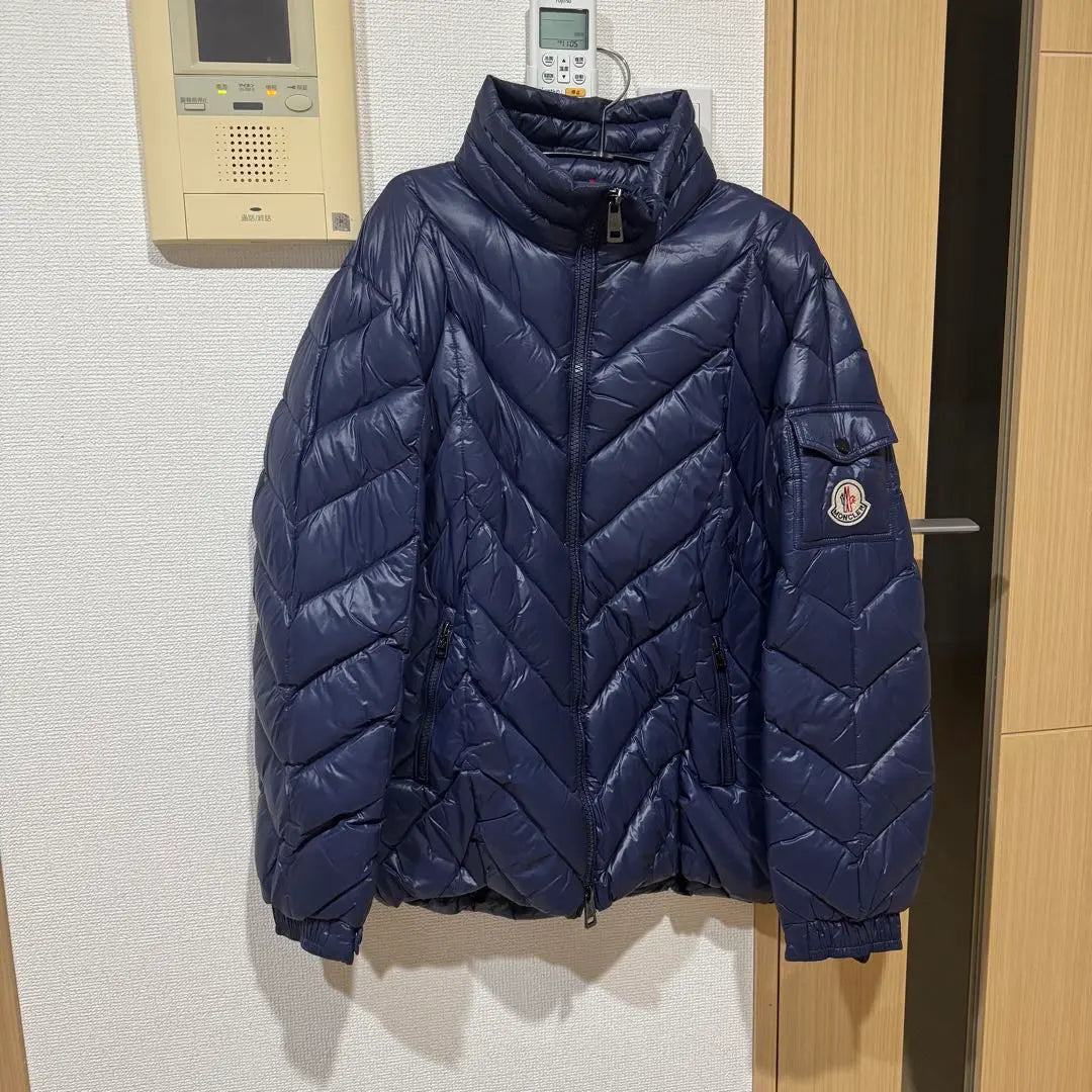 Plumón Moncler Azul Oscuro Hombre Talla L | モンクレール ダークブルー メンズ ダウン Lサイズ