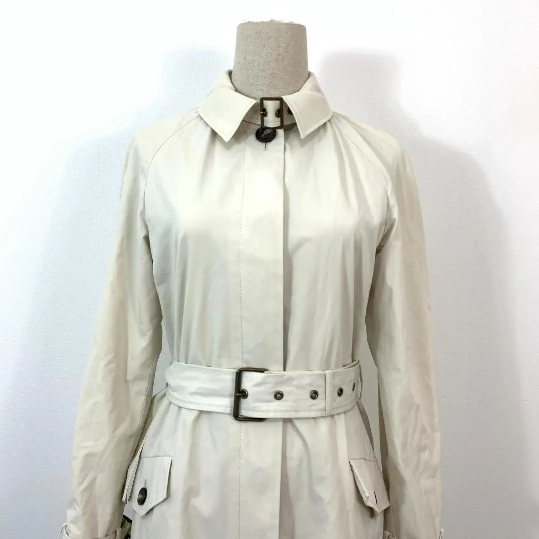 LA5302 Michael Kors Belt Long Trench Coat Beige 4