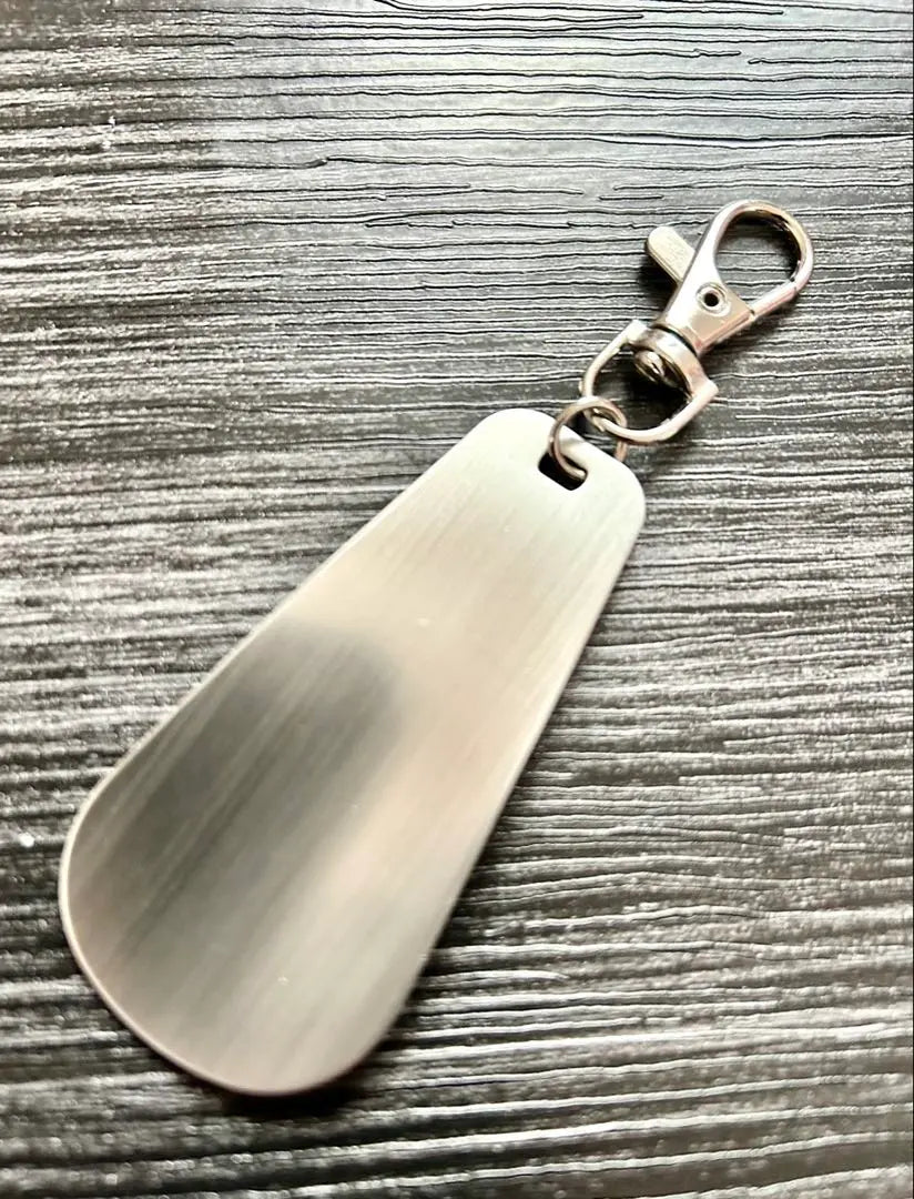 New shoehorn keychain mobile shoeber stainless steel it | 新品 靴べら キーホルダー 携帯くつべら ステンレス it