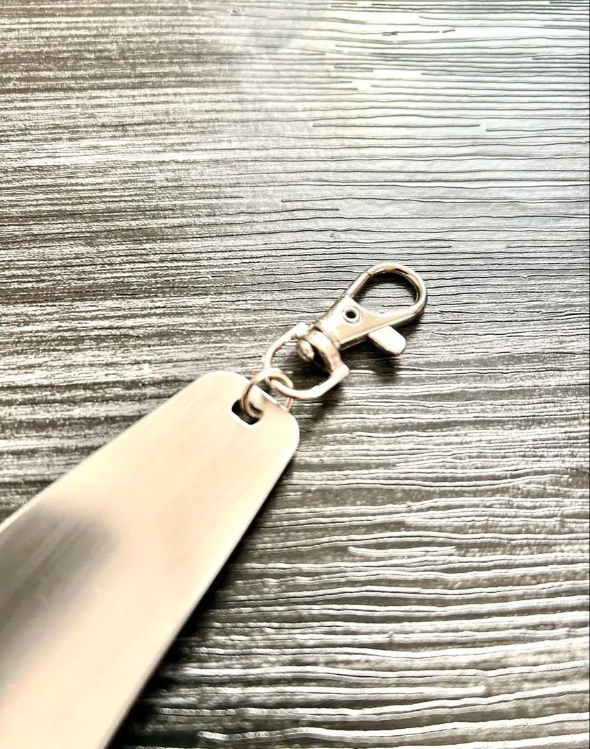 New shoehorn keychain mobile shoeber stainless steel it | 新品 靴べら キーホルダー 携帯くつべら ステンレス it