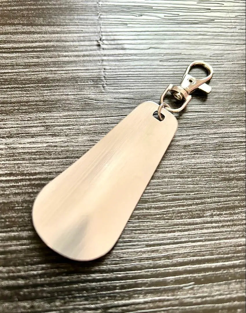 New shoehorn keychain mobile shoeber stainless steel it | 新品 靴べら キーホルダー 携帯くつべら ステンレス it