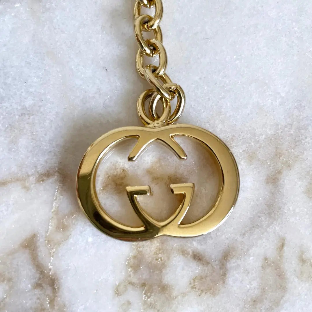 Rare item☆GUCCI GG Interlocking Chain Belt Gold