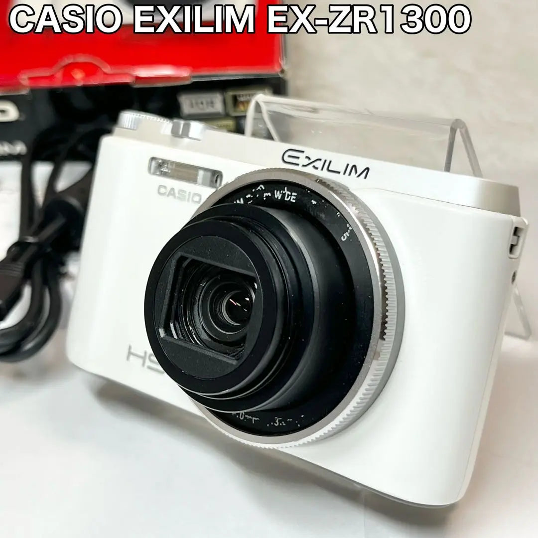 CASIO Casio EXILIM EX-ZR1300 Cámara digital Blanco Blanco