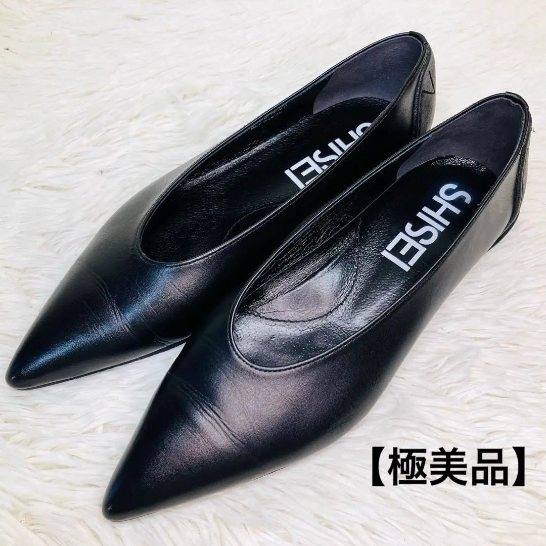 [Extremely beautiful] SHISEI 37 Pointed toe pumps black