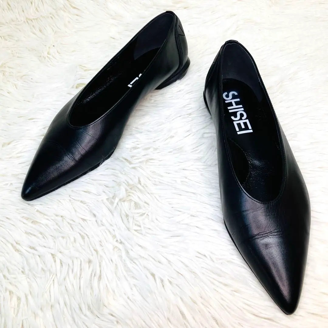 [Extremely beautiful] SHISEI 37 Pointed toe pumps black