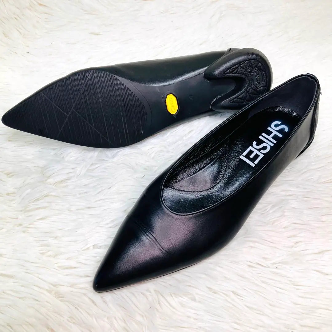 [Extremely beautiful] SHISEI 37 Pointed toe pumps black