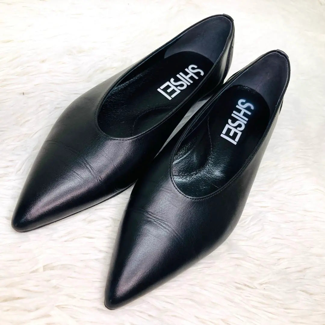 [Extremely beautiful] SHISEI 37 Pointed toe pumps black