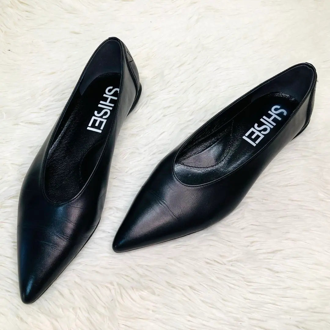 [Extremely beautiful] SHISEI 37 Pointed toe pumps black