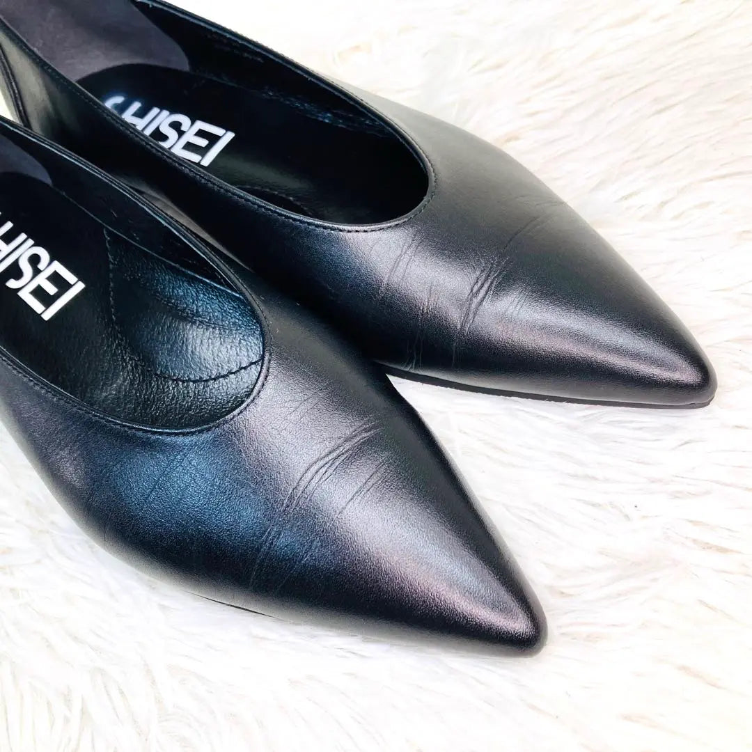 [Extremely beautiful] SHISEI 37 Pointed toe pumps black