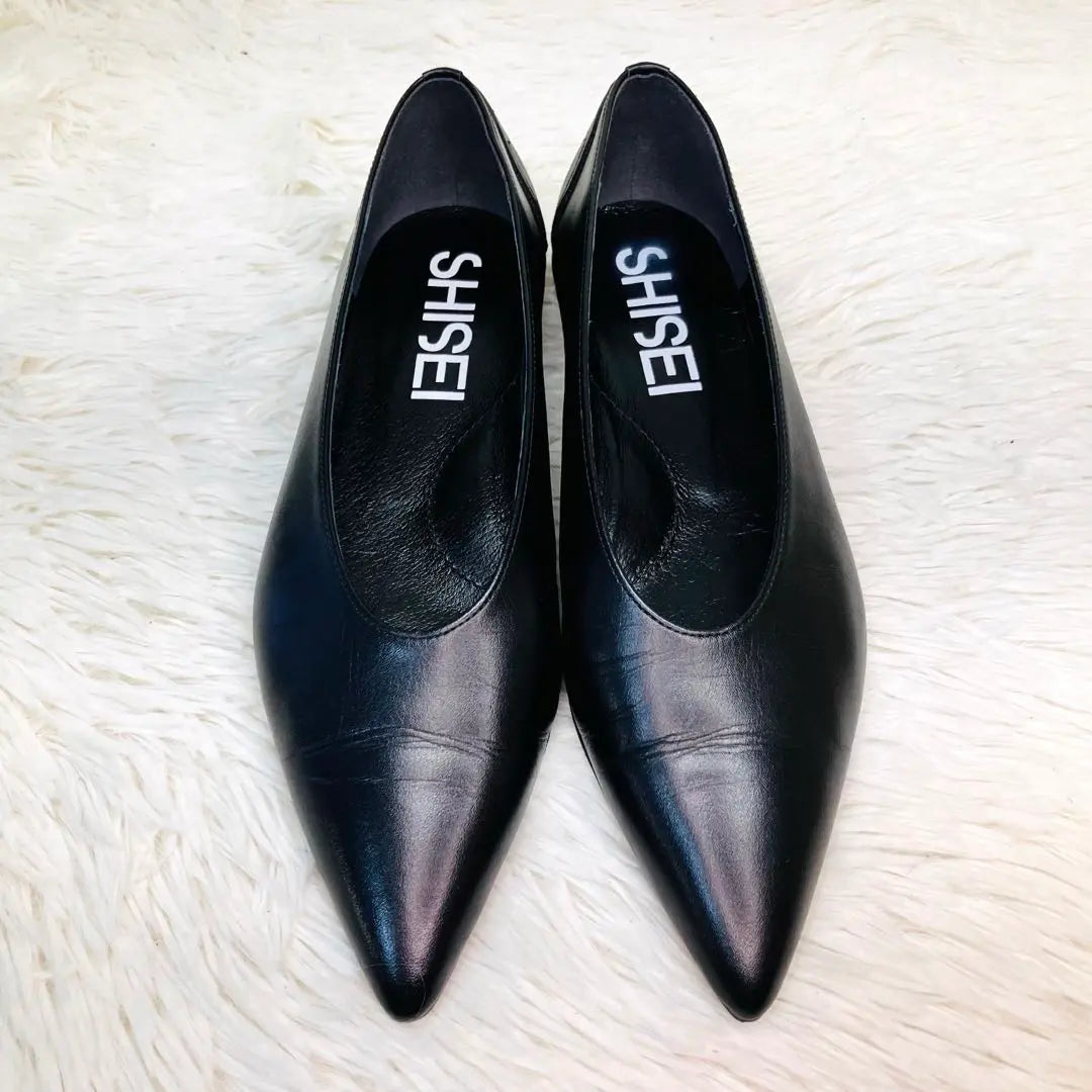 [Extremely beautiful] SHISEI 37 Pointed toe pumps black