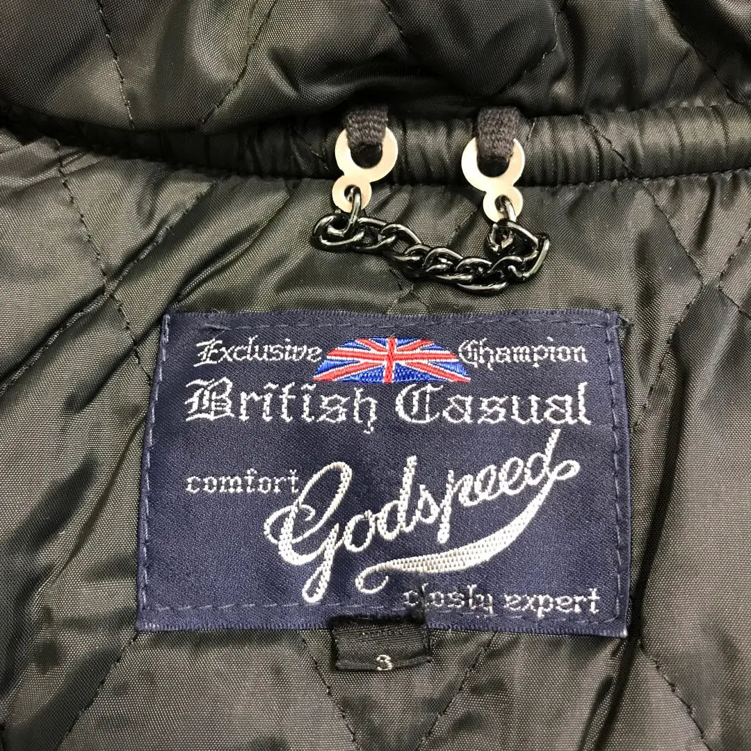 90's vintage old clothes! Godspeed duffel coat black wool