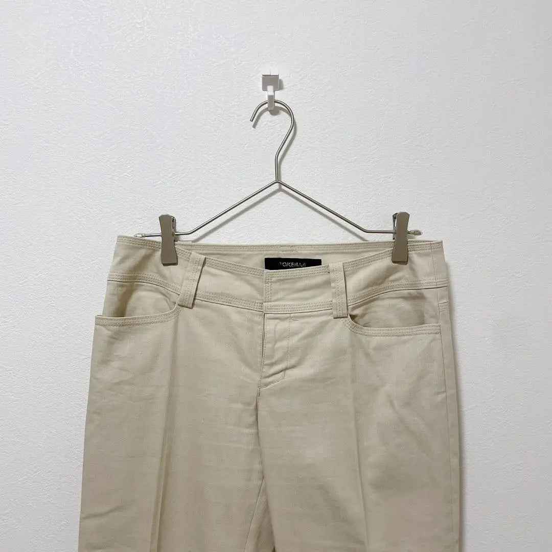 [VOICEMAIL] Beige casual pants, straight, made in Japan, L | 【VOICEMAIL】ベージュ カジュアルパンツ ストレート 日本製 L