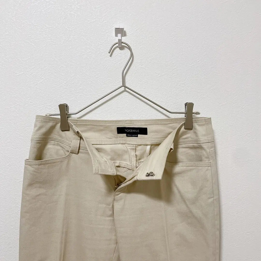 [CORREO DE VOZ] Pantalón casual beige, recto, hecho en Japón, L | 【CORREO DE VOZ】ベージュ カジュアルパンツ ストレート 日本製 L