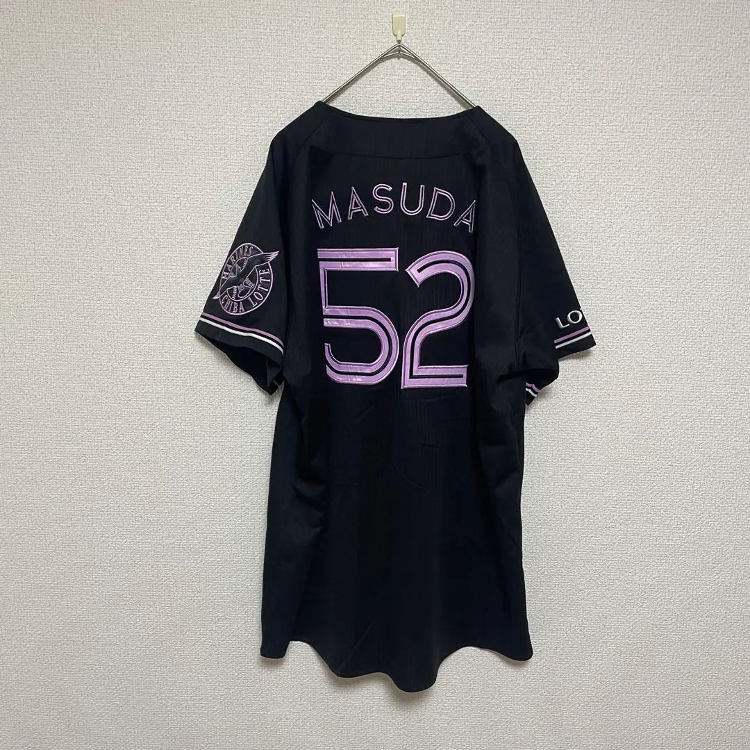 Chiba Lotte Marines Mizuno Black Summer Replica Uniform 52 Masuda L