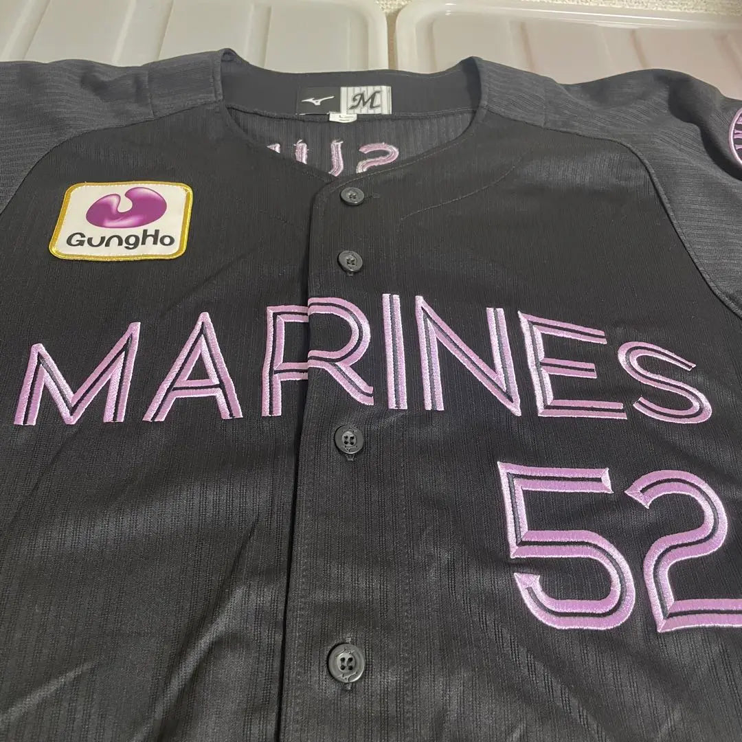 Chiba Lotte Marines Mizuno Black Summer Replica Uniform 52 Masuda L