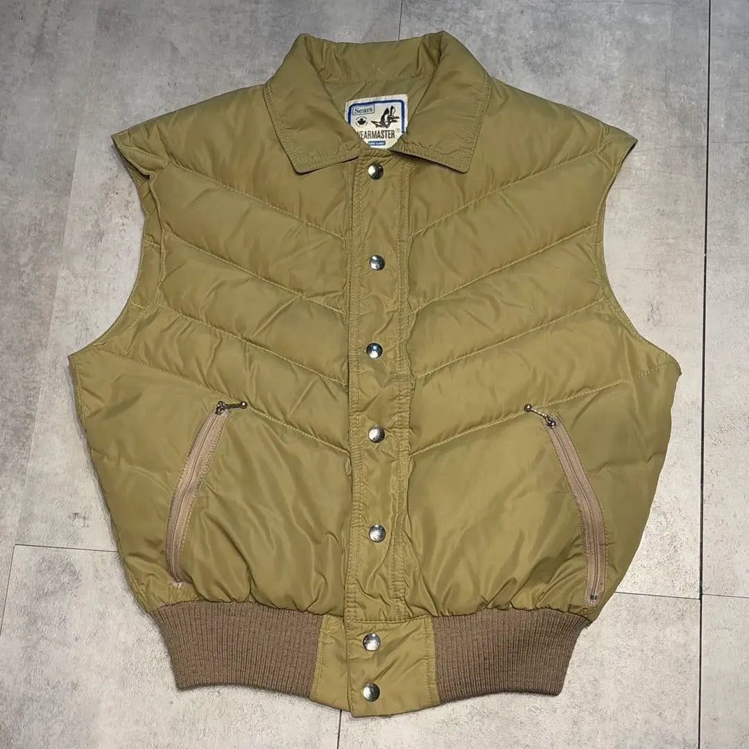 70s Sears Wearmaster Canada-made beige down vest