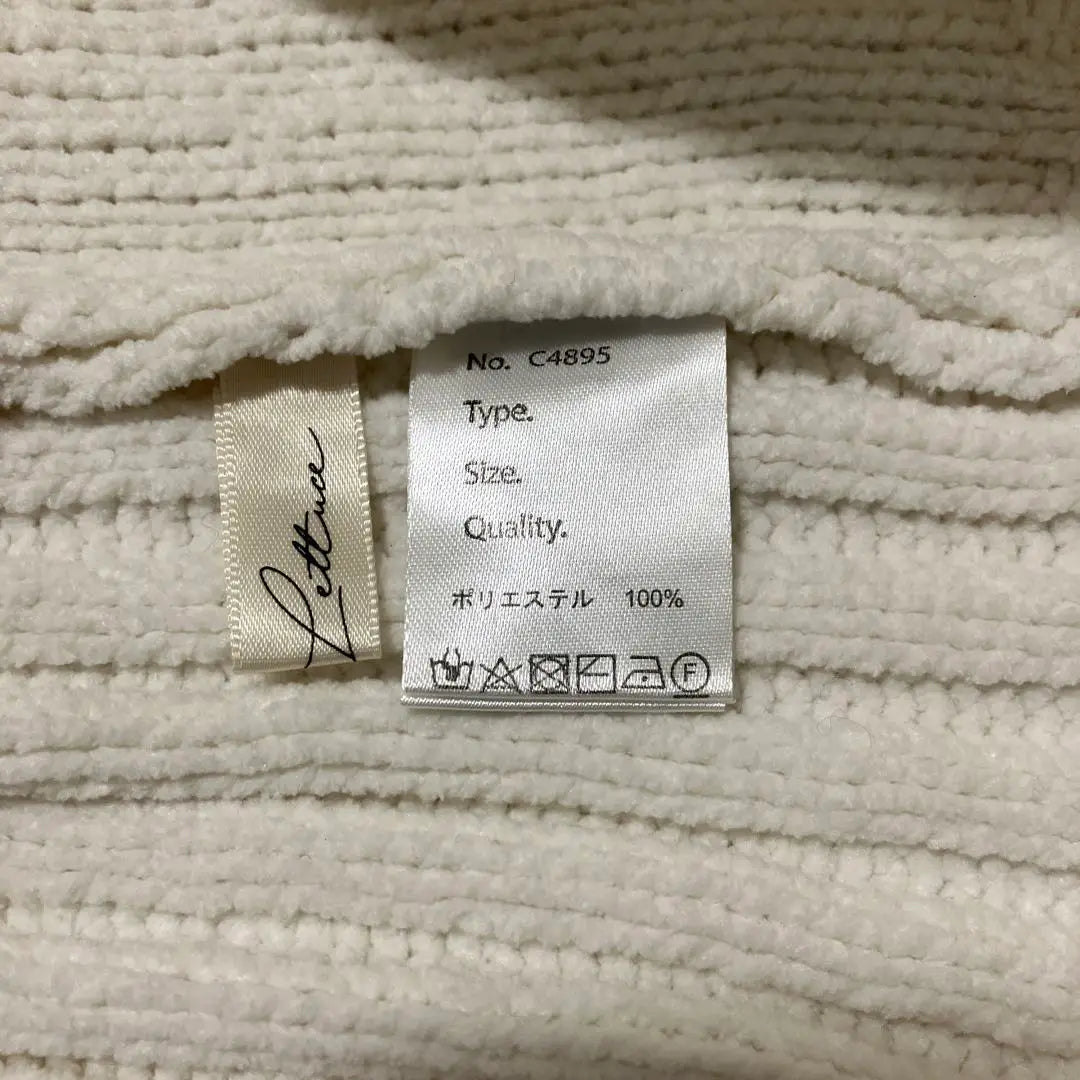 Kobe Lettuce Women's Long Sleeve Knit Sweater Free Size Off White White | 神戸レタス　レディース　長袖ニット　セーター　フリーサイズ　オフホワイト　白