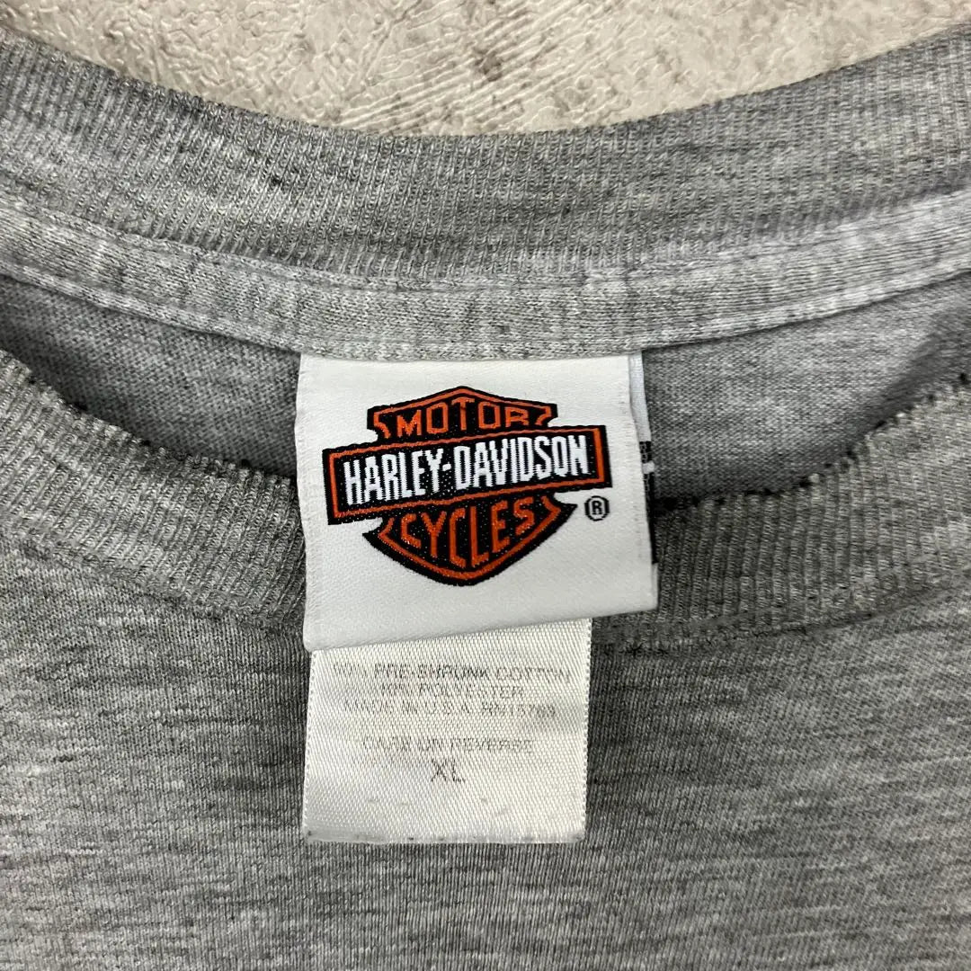 Rare 00s [Used Clothing] Harley Davidson Double Sided Tank Top Cutoff 2XL