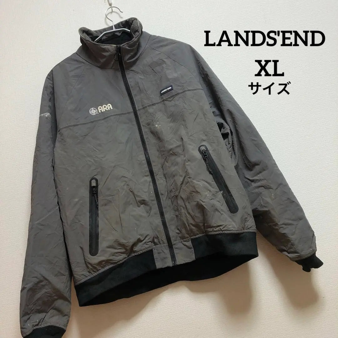 LANDS'END Long Sleeve Jumper Patch Logo XL Size