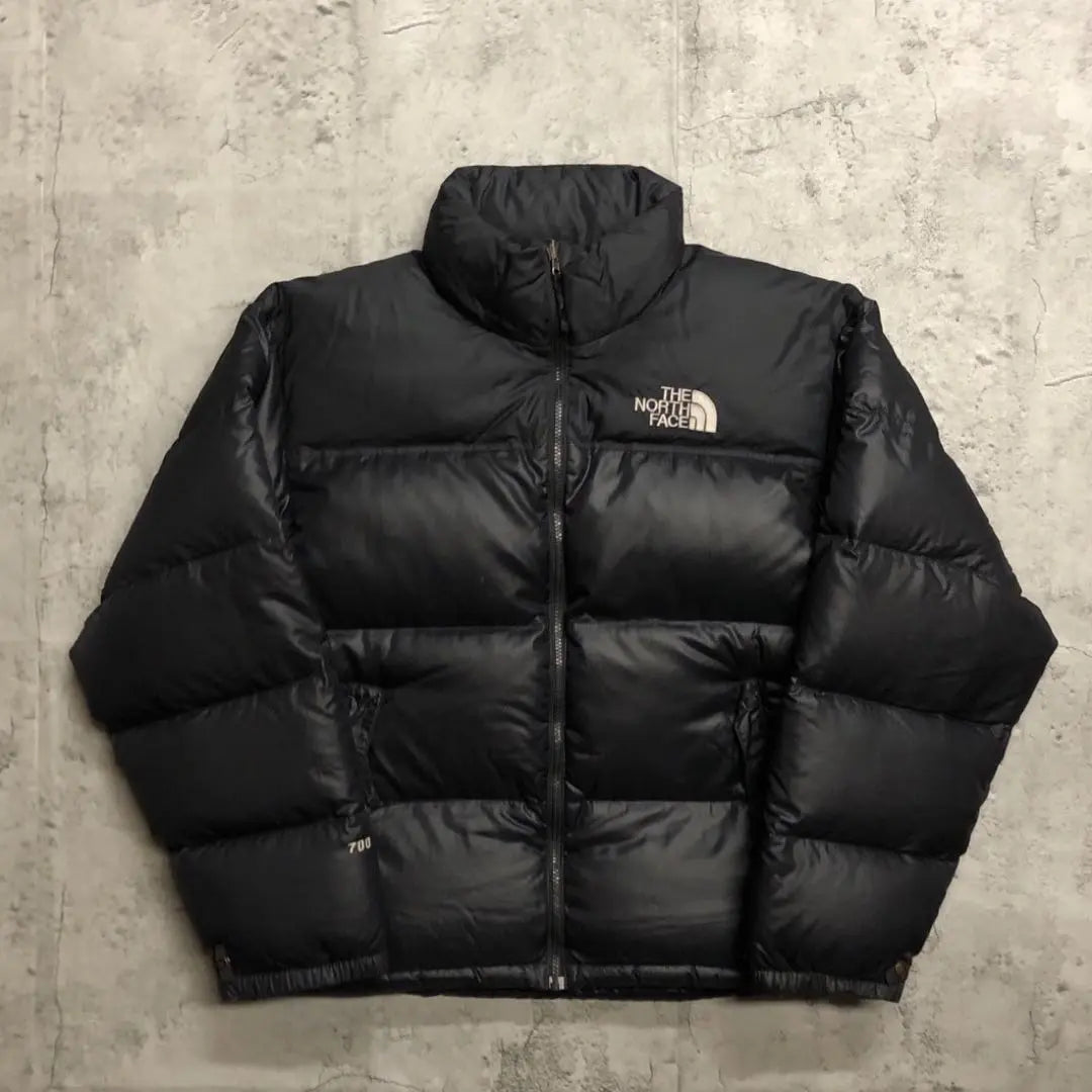 Chaqueta de plumón The North Face Nupsi L 700 Fill negra bordada | 刺繍 ヌプシ L ブラック 700フィル ザノースフェイス ダウンジャケット