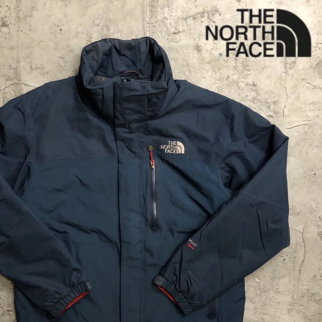 ★The North Face Down Jacket Mountain Down Navy Men's L