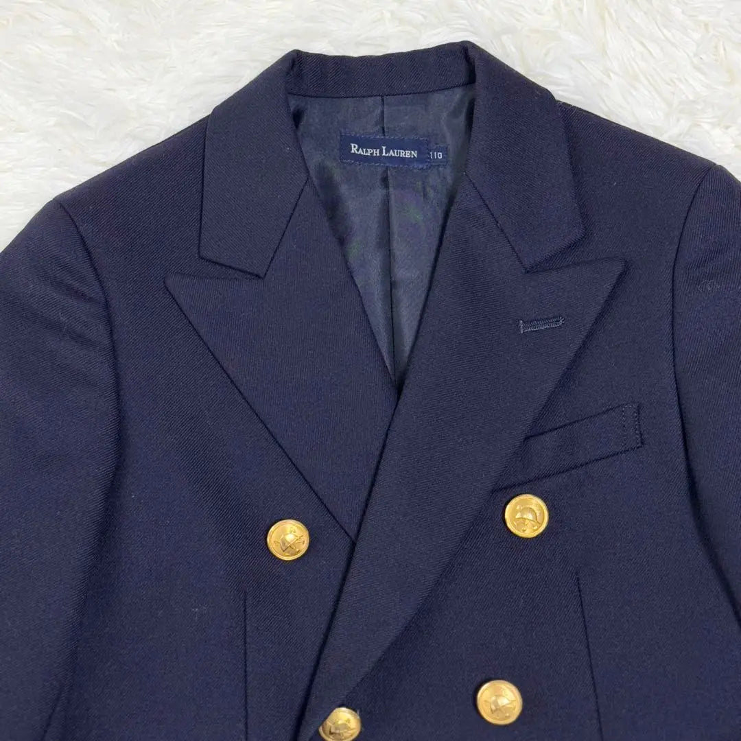 [Extremely beautiful goods] Ralph Lauren Suit Setup 5 points Boy 110 Gold button