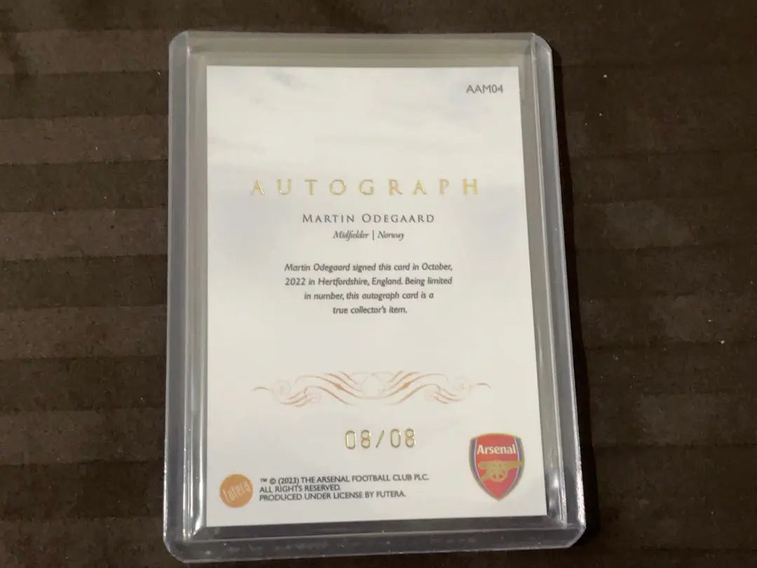 FUTERA Udegaard autographed card