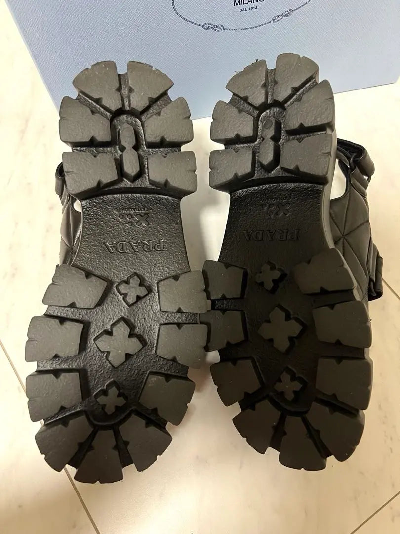 PRADA Monolith Nappa Leather Sandals 37 | PRADA モノリス ナッパレザー サンダル 37