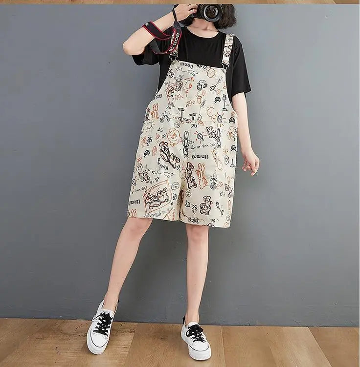 Large size women's spring and summer overalls pants | 大きいサイズ　レディース　春夏　サロペットパンツ