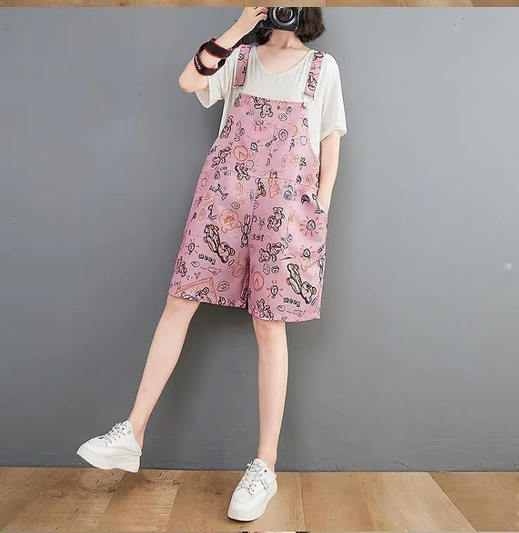 Large size women's spring and summer overalls pants | 大きいサイズ　レディース　春夏　サロペットパンツ