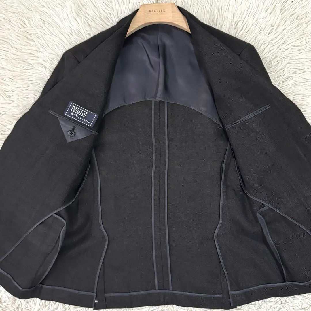 Blazer con botones de metal y logotipo de casco de lino 100% de Polo Ralph Lauren, súper raro