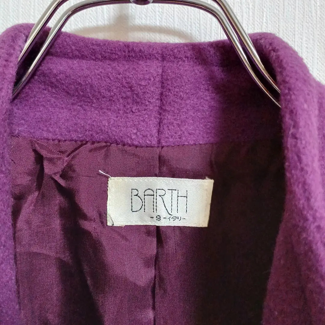 Purple Double Breast cashmere jacket Showa Retro Ladies A2296 | パープル ダブルブレスト カシミヤ　ジャケット　昭和レトロ　婦人　a2296