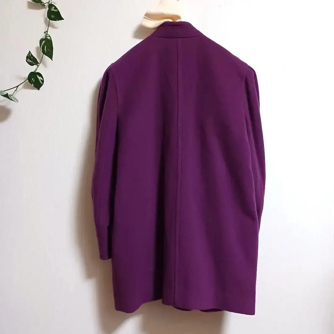 Purple Double Breast cashmere jacket Showa Retro Ladies A2296 | パープル ダブルブレスト カシミヤ　ジャケット　昭和レトロ　婦人　a2296