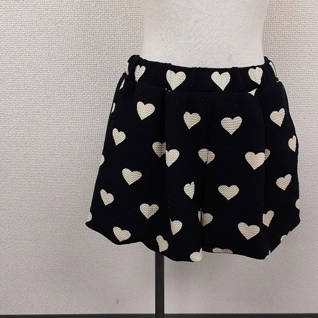 [414] Setup heart pattern sweatshirt, shorts size 150