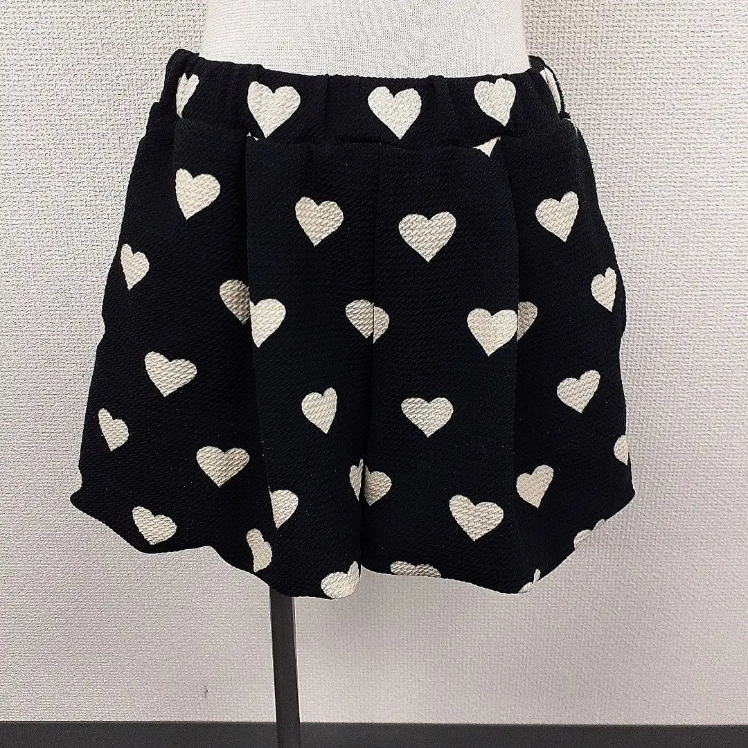 [414] Setup heart pattern sweatshirt, shorts size 150