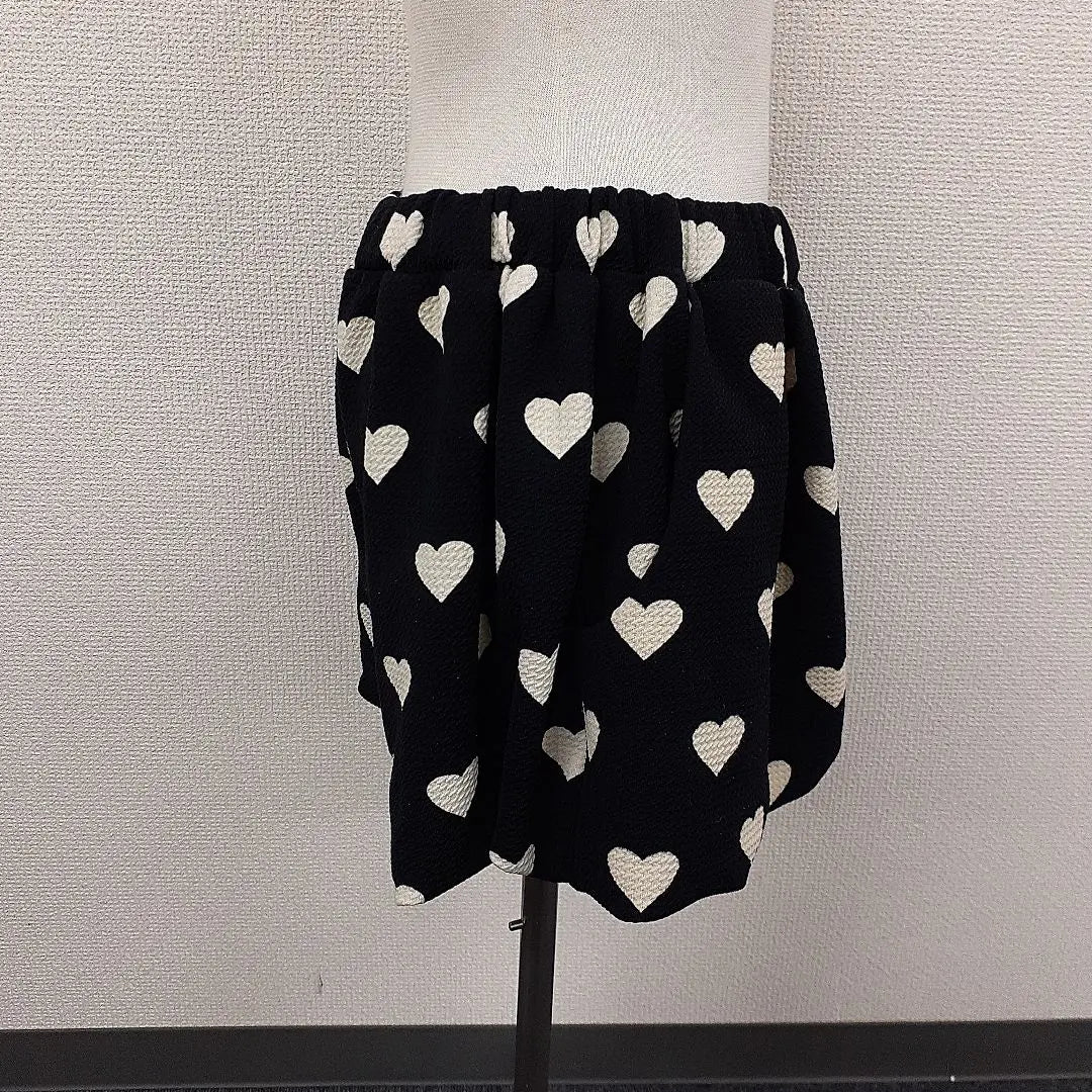 [414] Setup heart pattern sweatshirt, shorts size 150