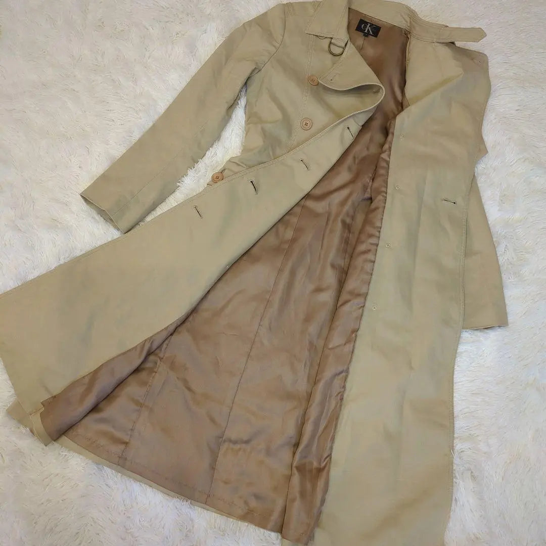 [Good condition] Calvin Klein trench coat long beige