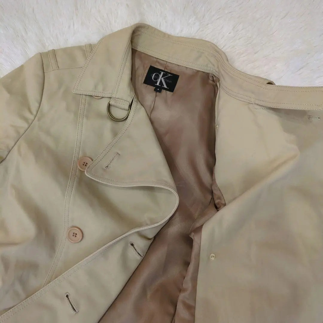 [Good condition] Calvin Klein trench coat long beige