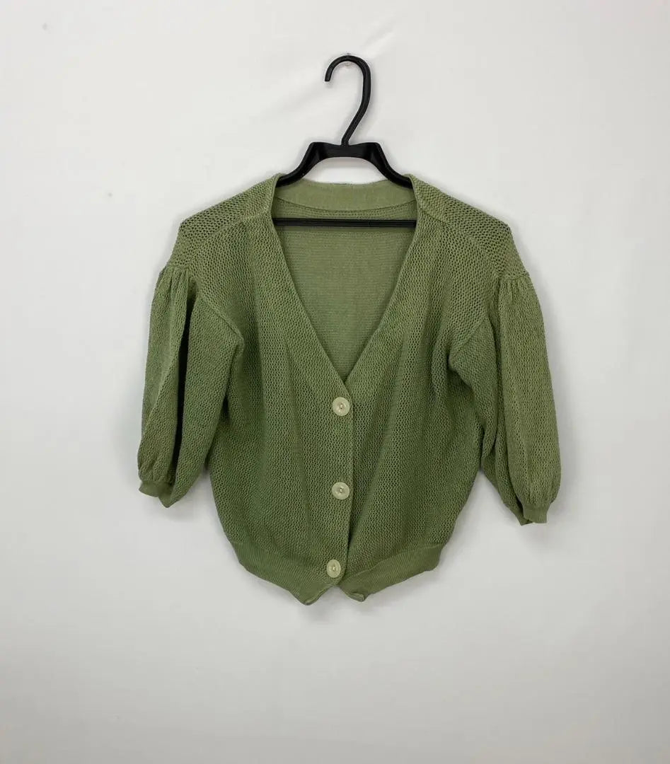 〇6127B〇 mystic short sleeve cardigan for women