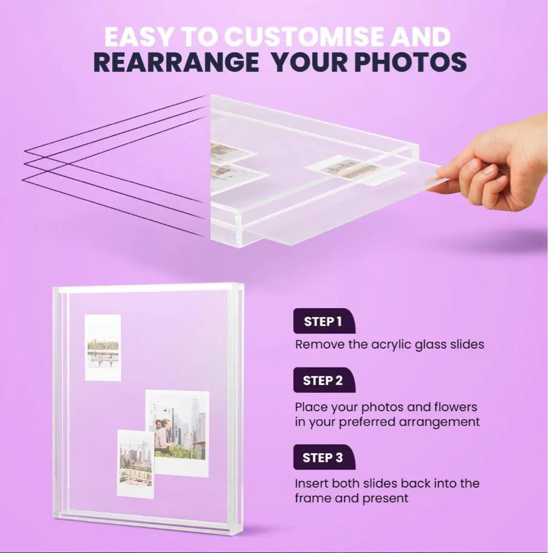 ⭐️ Photo frame Small acrylic display box frame Decoration indoors