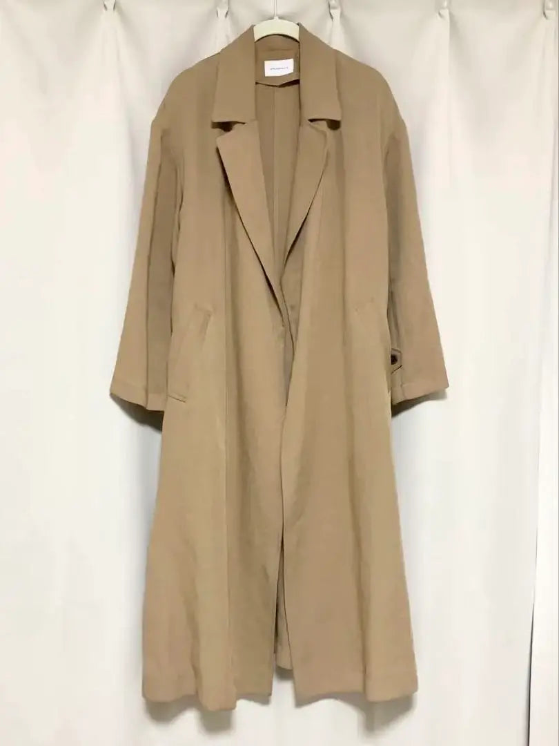 green label relaxing over-colored terontick coat trench