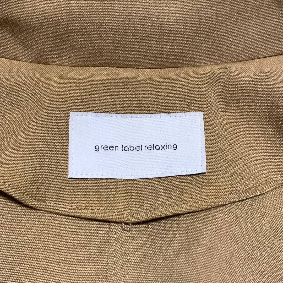 green label relaxing over-colored terontick coat trench