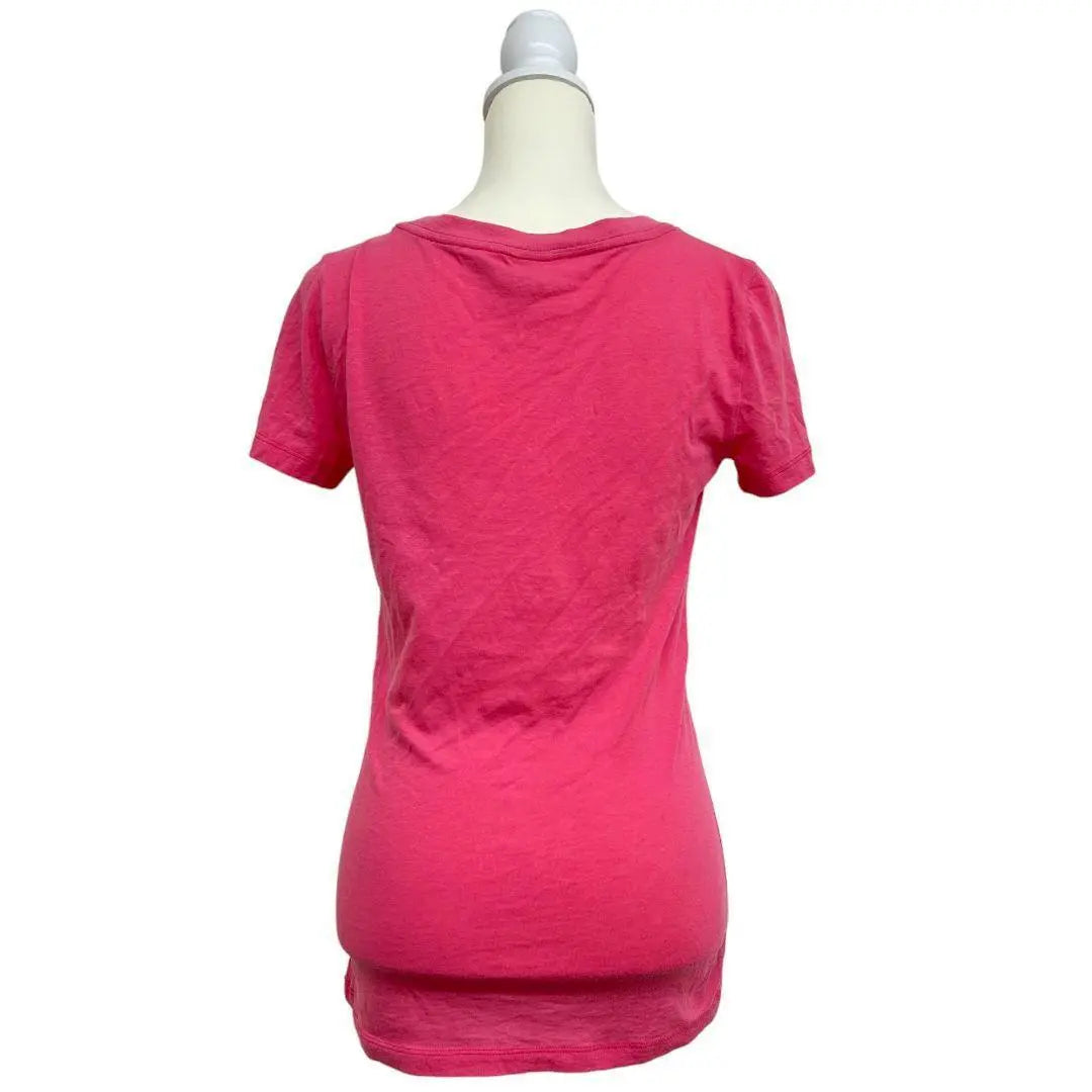 HOLLISTER Hollister Tops Camiseta Larga Rosa Cuello V