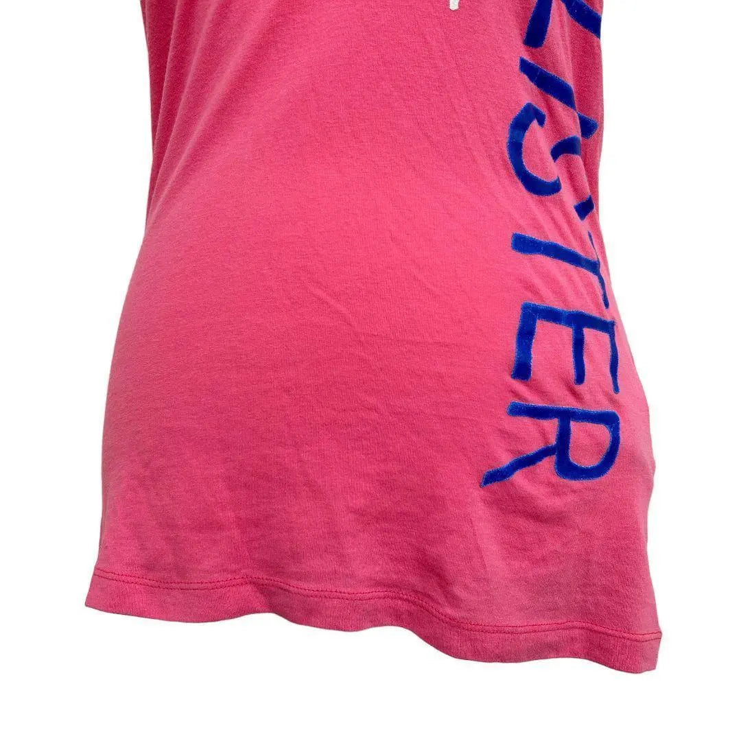 HOLLISTER Hollister Tops Camiseta Larga Rosa Cuello V