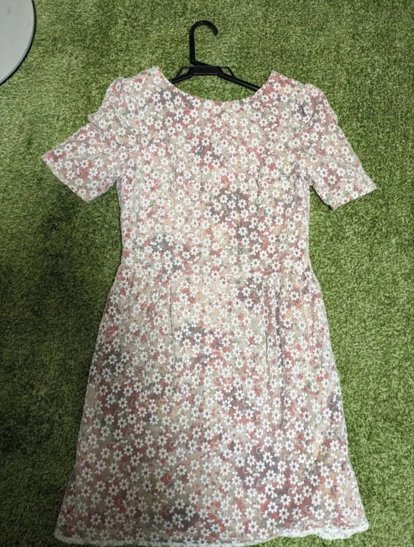 31 Sons de mode floral pattern short sleeve knee length dress