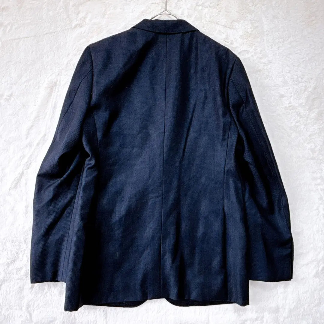 Green Label Relaxing Tailored Jacket Navy Check Men's