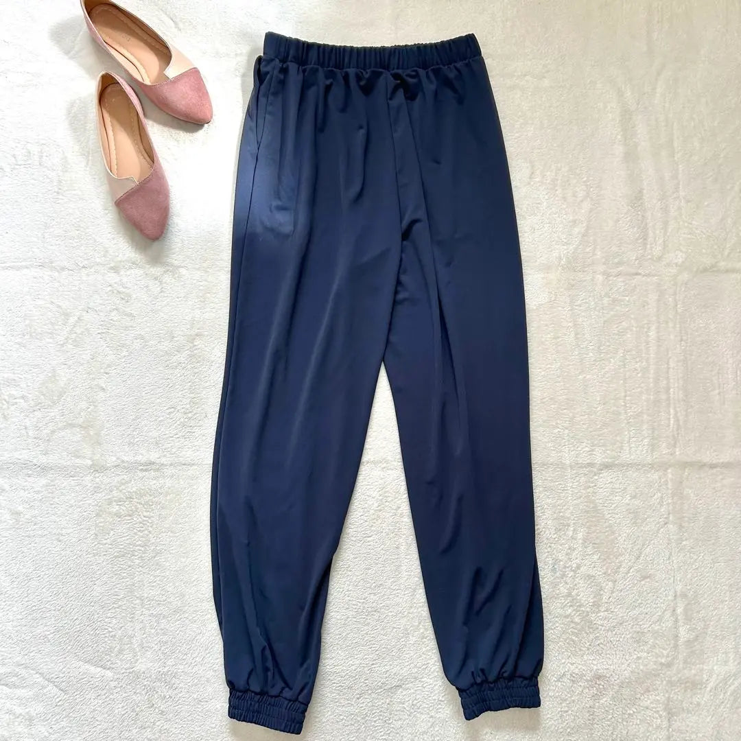 [Uniqlo] M Sarouel Pants Navy Women's Lightweight Material Summer